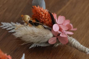 Labo sauvage Fleuriste mariage Casson Nantes mariage boutonnière