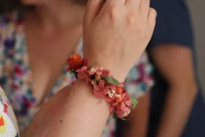 Labo sauvage Fleuriste mariage Casson Nantes mariage bracelet