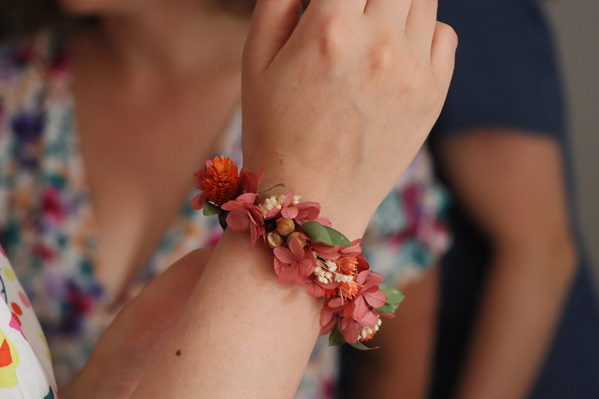 Labo sauvage Fleuriste mariage Casson Nantes mariage bracelet