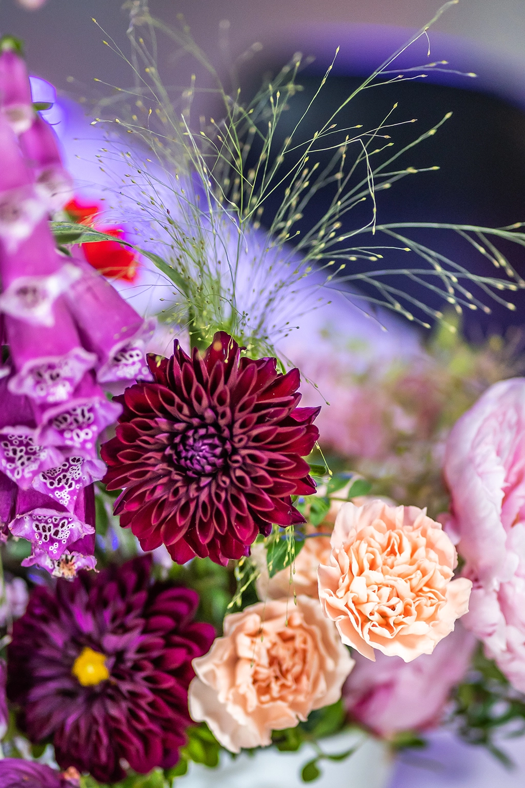 Atelier Labo Sauvage fleuriste mariage fleurs fraiche Nantes Nort-sur-Erdre Casson Mariage simplicité teintes bordeaux