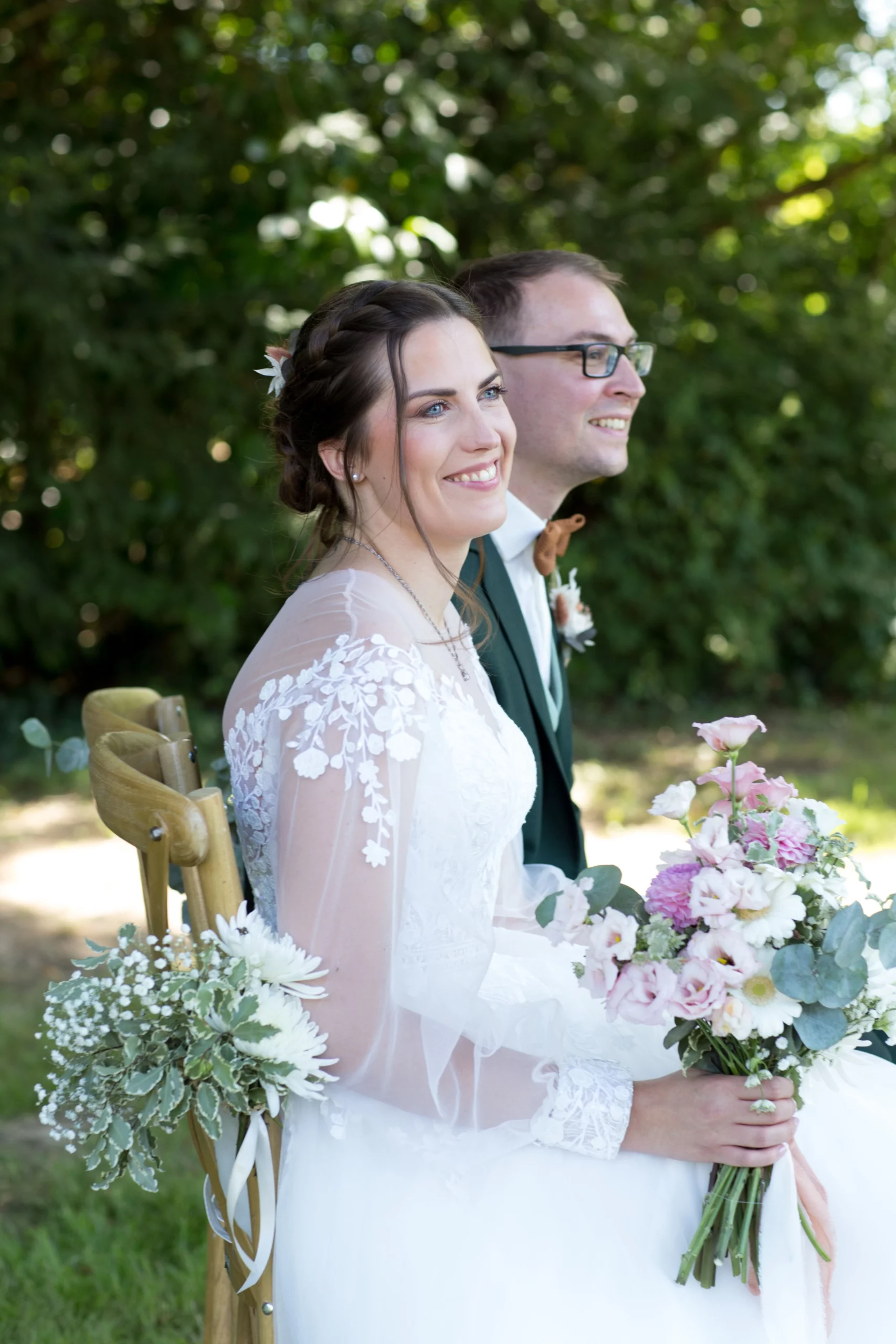 Labo Sauvage fleuriste mariage nantes casson mariage romantique Château le Bois rignou